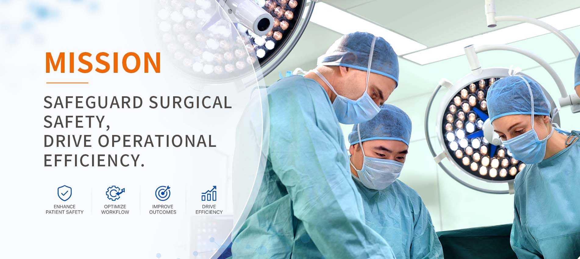 Fabricante profesional de equipos para quirófanos y unidades de cuidados intensivos.